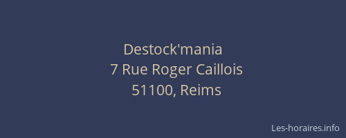 Destock'mania