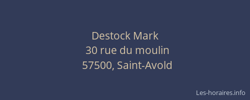 Destock Mark