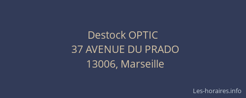 Destock OPTIC