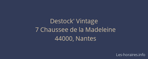 Destock' Vintage