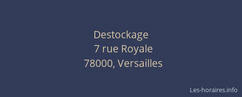 Destockage