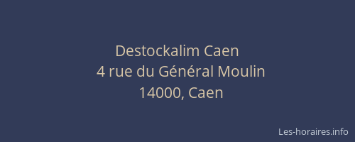 Destockalim Caen