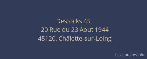 Destocks 45
