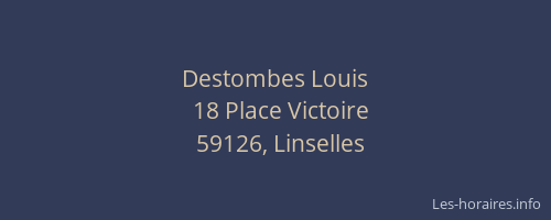 Destombes Louis