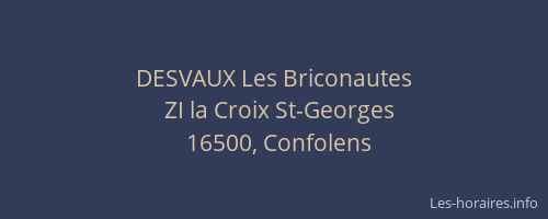 DESVAUX Les Briconautes