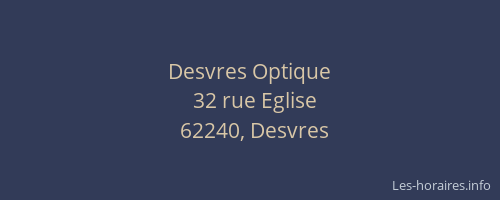 Desvres Optique
