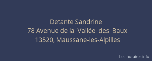 Detante Sandrine