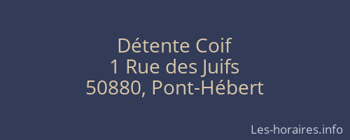 Détente Coif