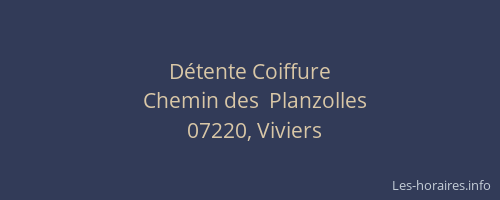 Détente Coiffure