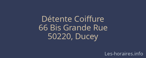 Détente Coiffure