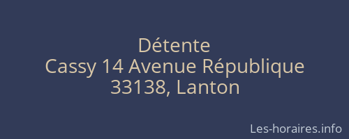 Détente