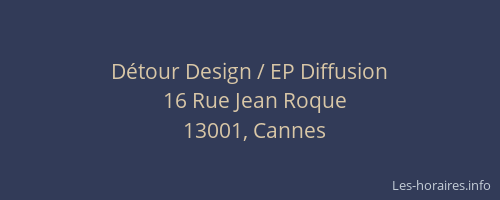 Détour Design / EP Diffusion