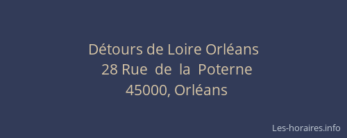 Détours de Loire Orléans