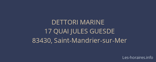 DETTORI MARINE
