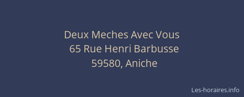Deux Meches Avec Vous