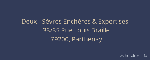 Deux - Sèvres Enchères & Expertises