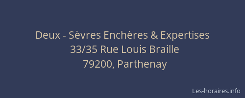 Deux - S&egrave;vres Ench&egrave;res & Expertises
