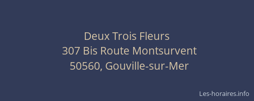 Deux Trois Fleurs