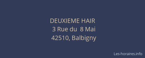 DEUXIEME HAIR