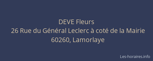 DEVE Fleurs