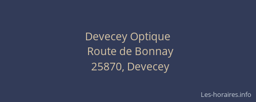 Devecey Optique