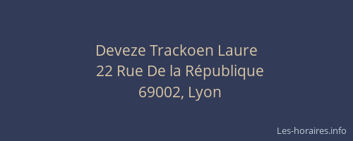 Deveze Trackoen Laure