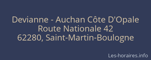 Devianne - Auchan Côte D'Opale