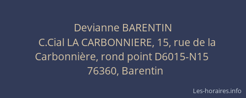 Devianne BARENTIN