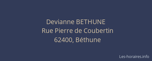 Devianne BETHUNE
