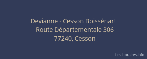 Devianne - Cesson Boissénart