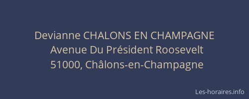 Devianne CHALONS EN CHAMPAGNE