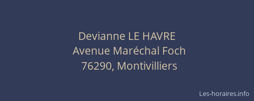 Devianne LE HAVRE
