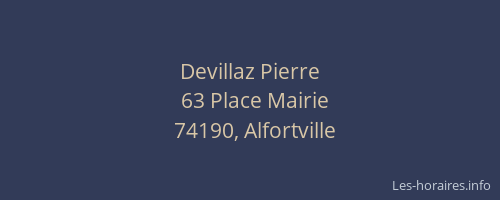 Devillaz Pierre