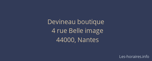 Devineau boutique