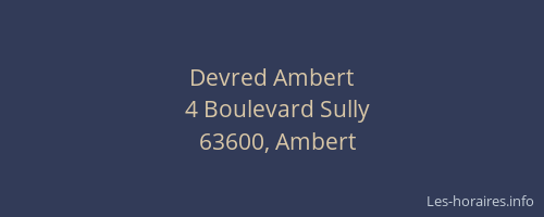 Devred Ambert