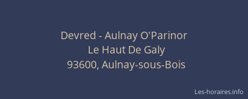 Devred - Aulnay O'Parinor