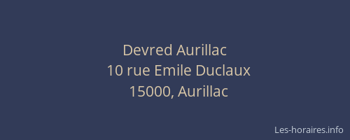Devred Aurillac