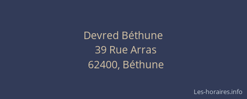 Devred Béthune