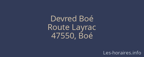 Devred Boé