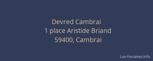 Devred Cambrai