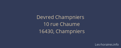 Devred Champniers