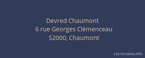 Devred Chaumont