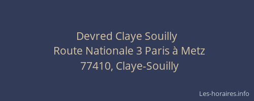 Devred Claye Souilly