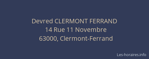Devred CLERMONT FERRAND