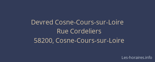Devred Cosne-Cours-sur-Loire