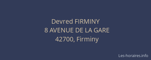 Devred FIRMINY