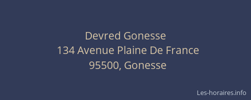 Devred Gonesse