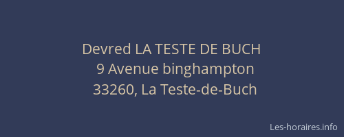 Devred LA TESTE DE BUCH