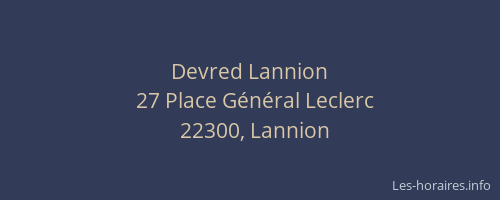 Devred Lannion