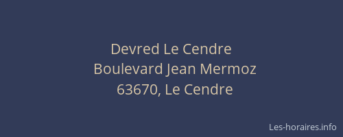 Devred Le Cendre